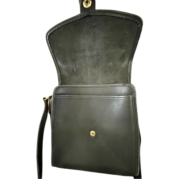 Coach Vintage Black Leather Scout Crossbody Bag - Picture 3 of 8